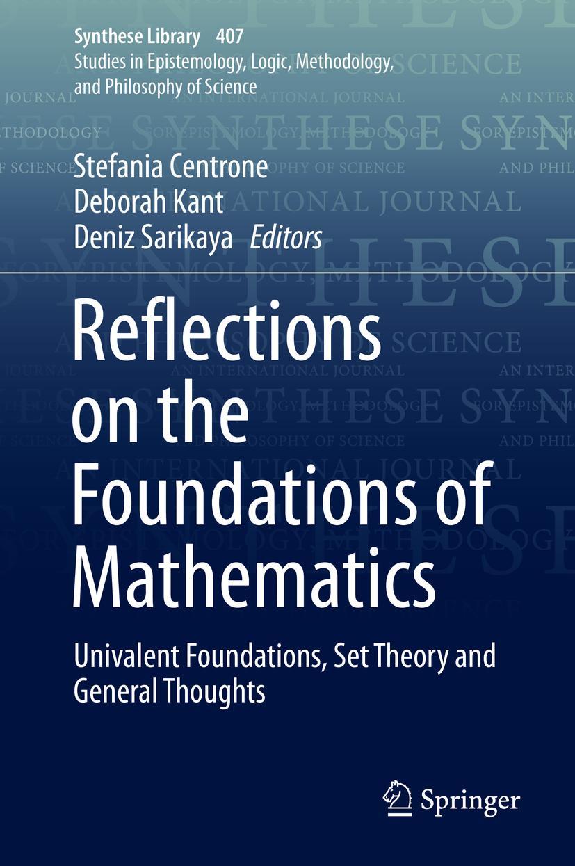 Cover: 9783030156541 | Reflections on the Foundations of Mathematics | Centrone (u. a.)