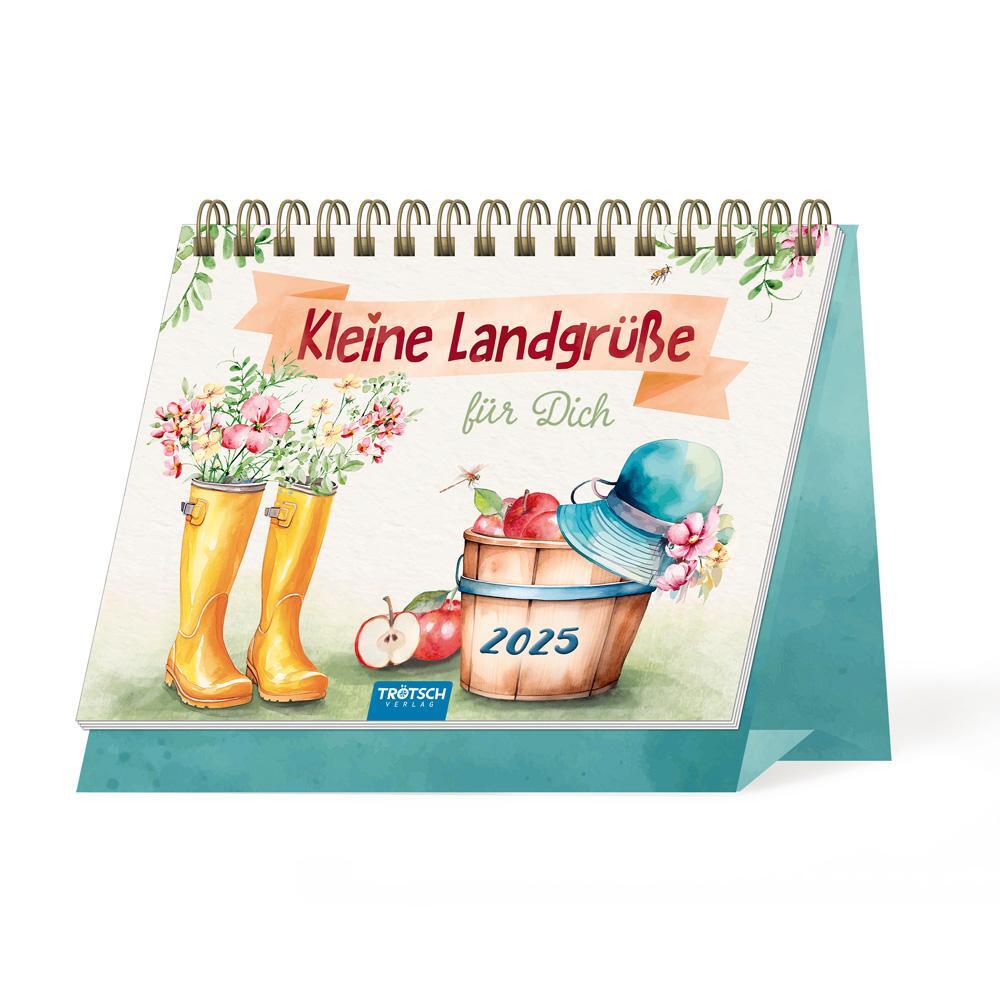 Cover: 9783988021748 | Trötsch Aufstellkalender Kleine Landgrüße 2025 | KG | Kalender | 24 S.