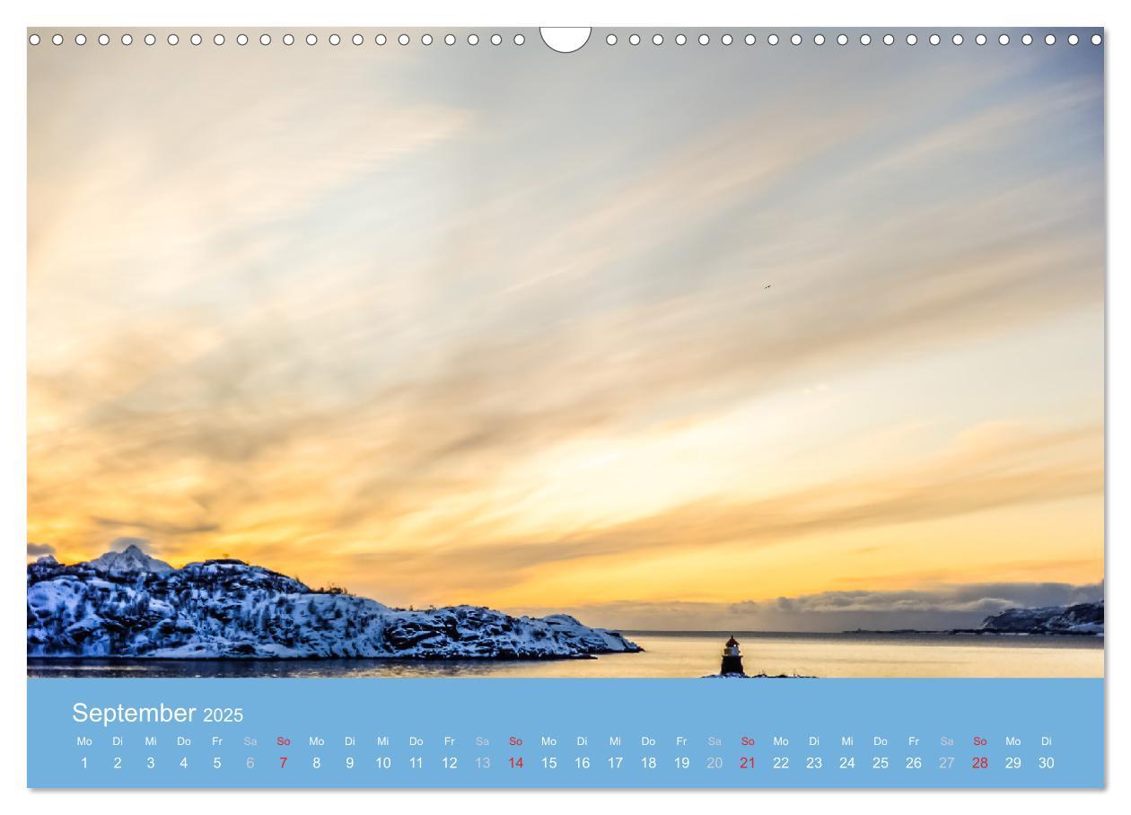 Bild: 9783435751419 | Leuchtfeuer der norwegischen Küste (Wandkalender 2025 DIN A3 quer),...