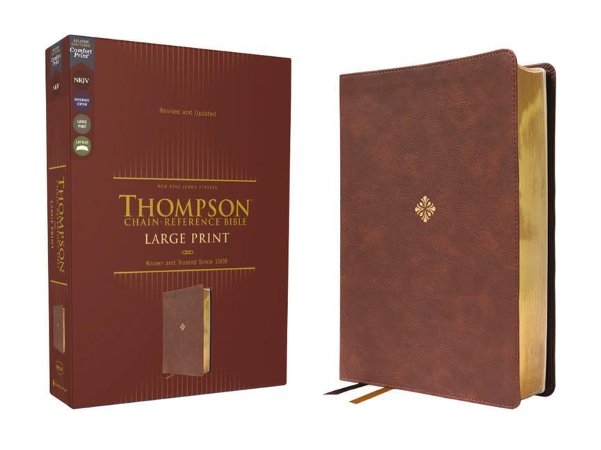 Cover: 9780310459347 | NKJV, Thompson Chain-Reference Bible, Large Print, Leathersoft,...