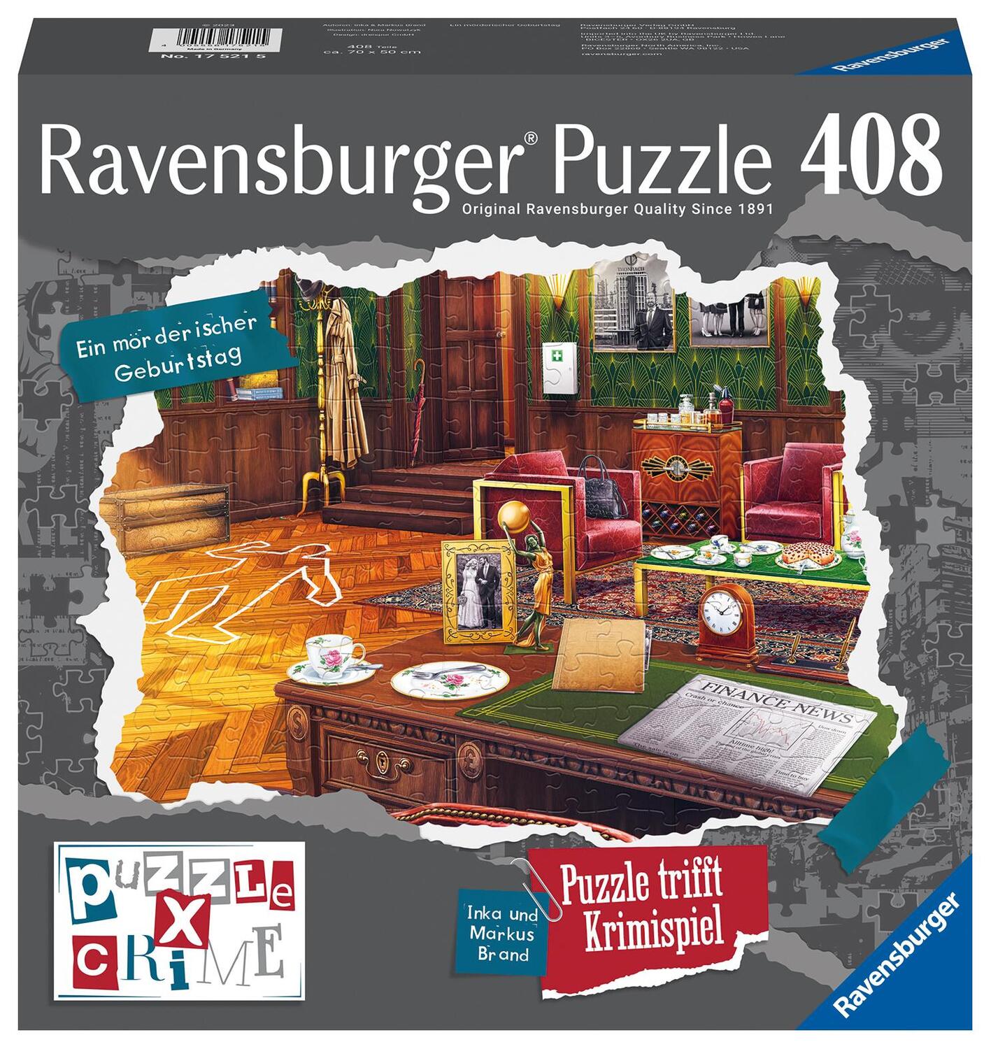 Cover: 4005556175215 | Ravensburger Puzzle X Crime - Ein mörderischer Geburtstag - 406...