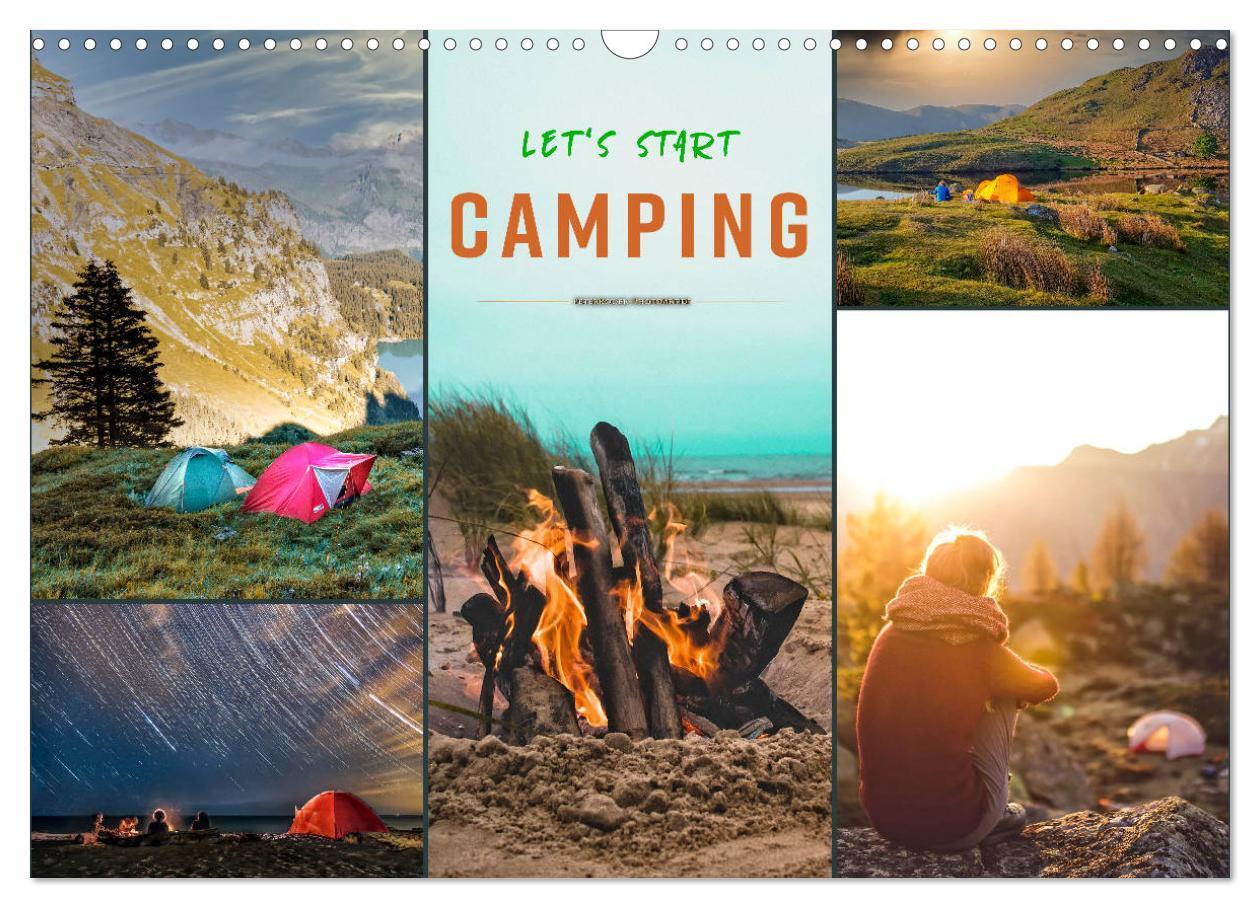 Cover: 9783675946279 | Let's start Camping (Wandkalender 2024 DIN A3 quer), CALVENDO...