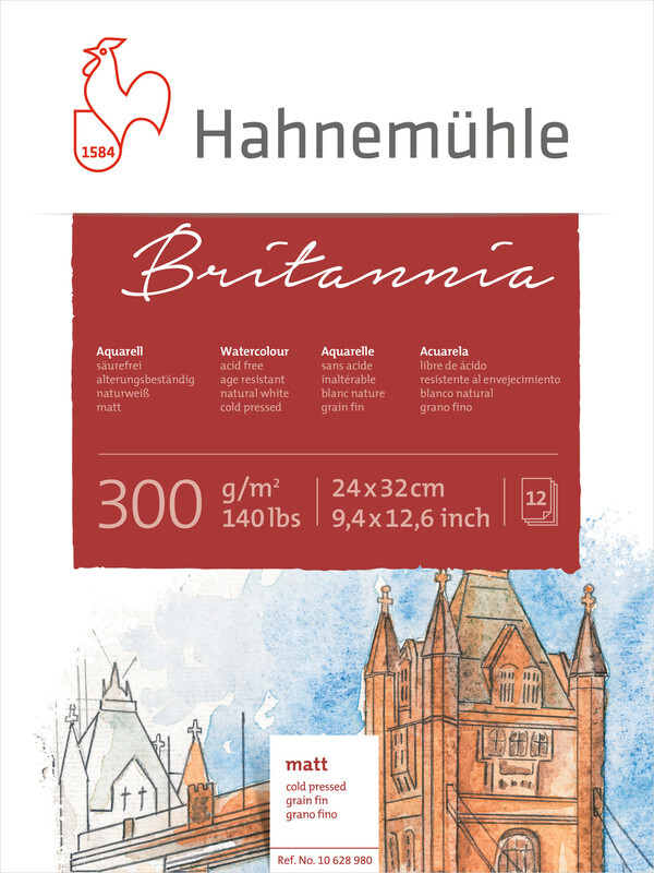 Cover: 4011367289805 | Hahnemühle Papier Britannia, 24 x 32 cm, 300 g/m² | 10628980 | 2023