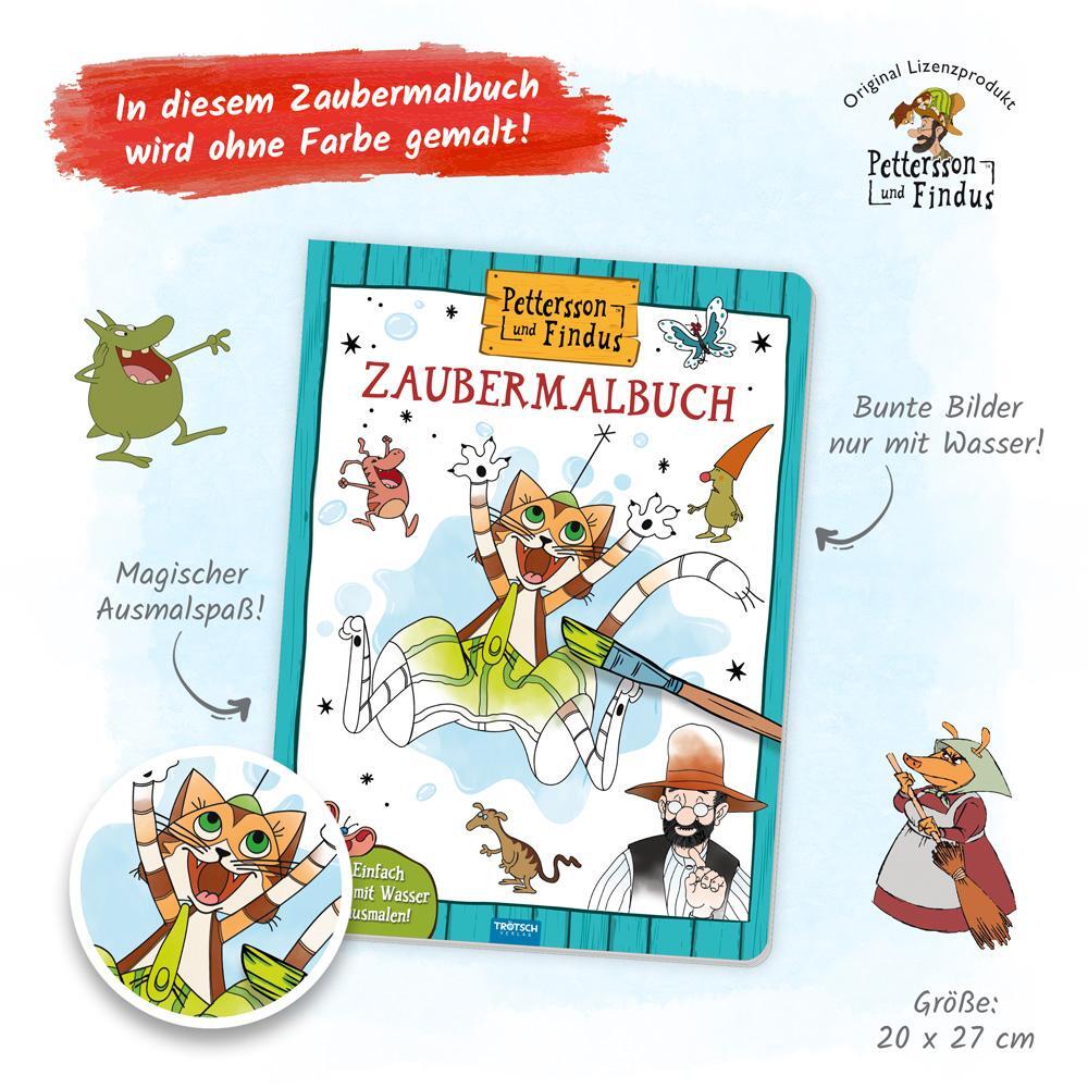 Bild: 9783988022820 | Trötsch Pettersson &amp; Findus Zaubermalbuch | Malbuch Ausmalbuch | KG
