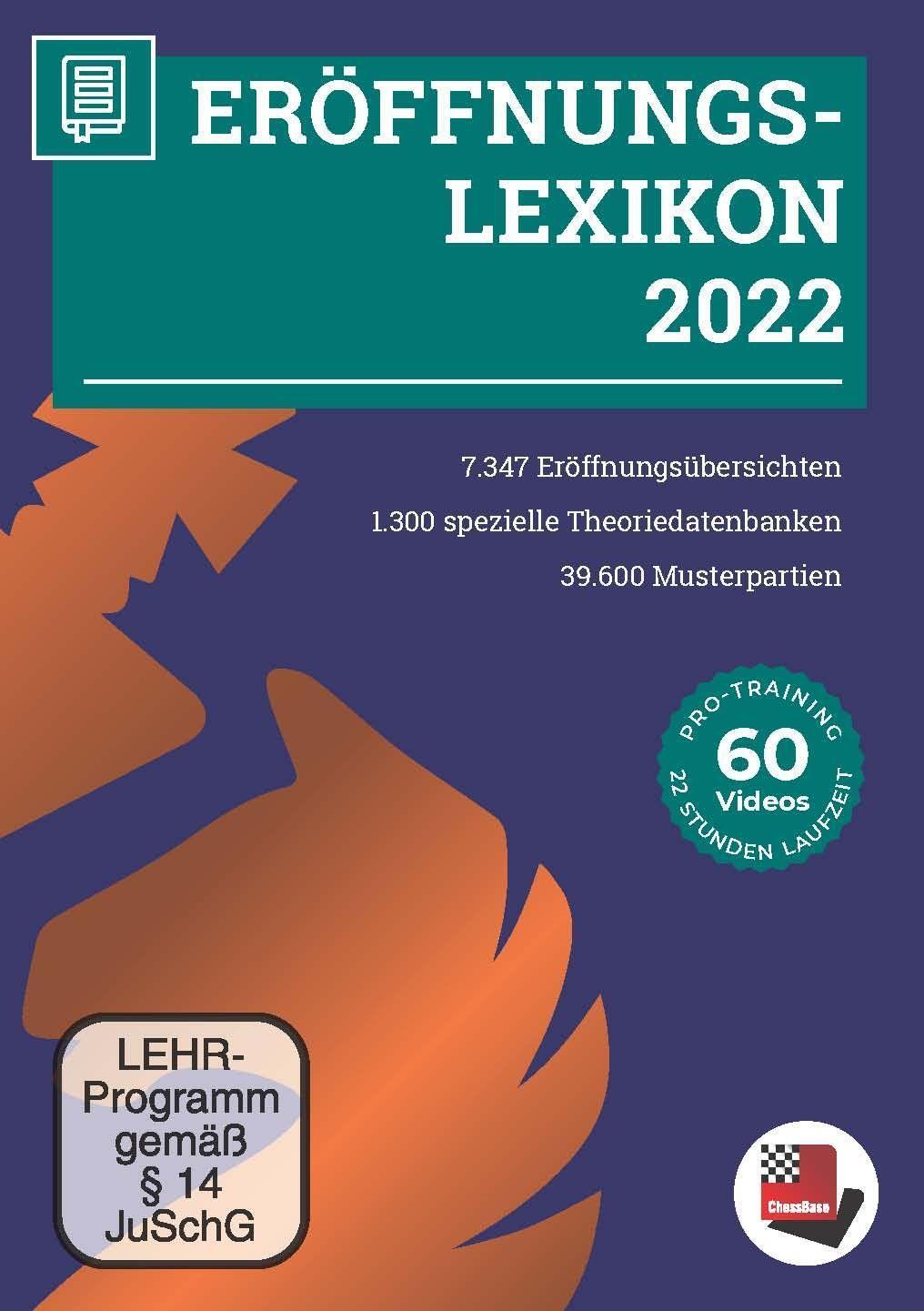 Cover: 9783866818392 | Eröffnungs-Lexikon 2022 | DVD-ROM | Englisch | 2022 | Chess Base