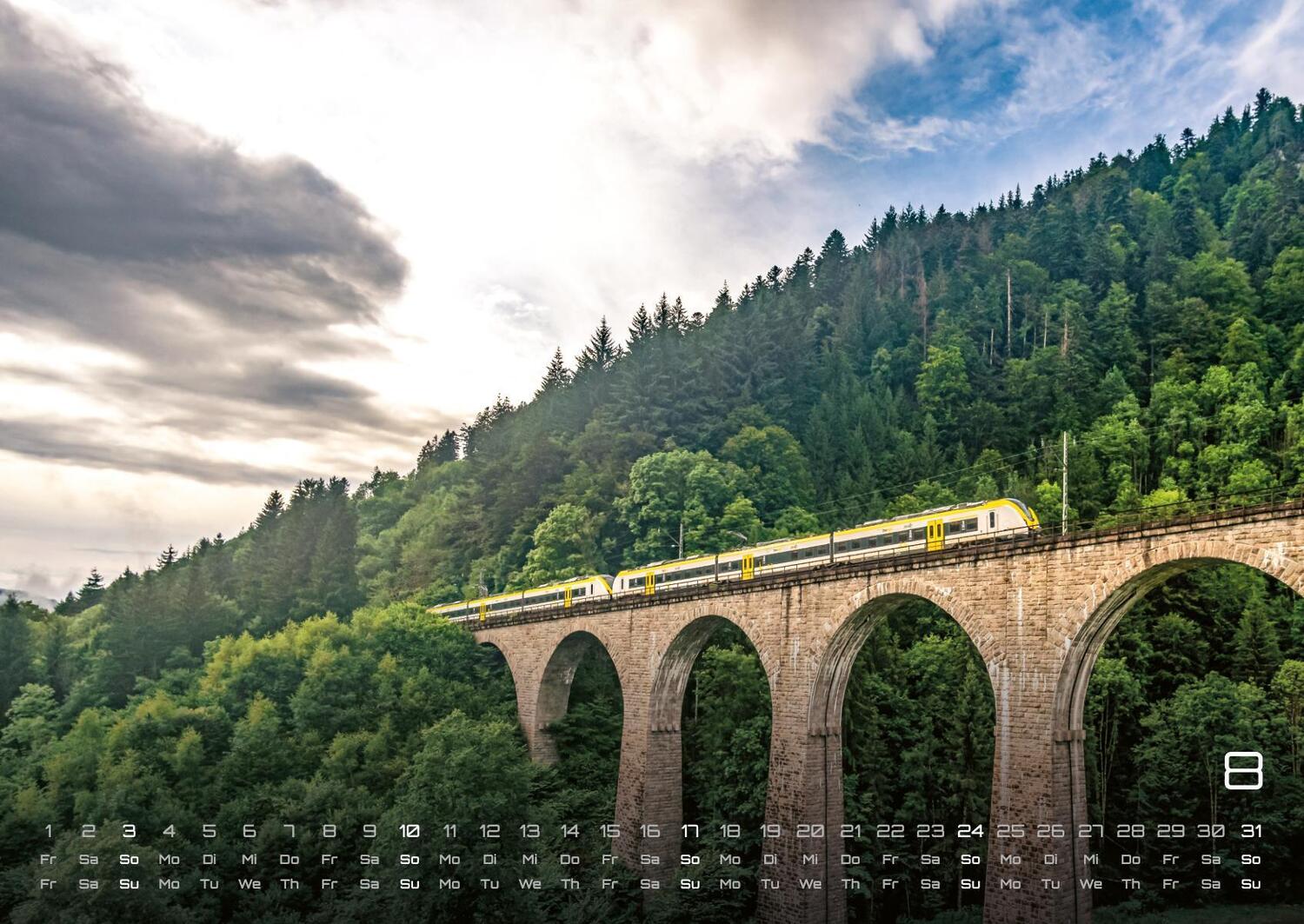 Bild: 9783986734497 | Eisenbahn - faszinierende Bahnwelt - 2025 - Kalender DIN A2 | de