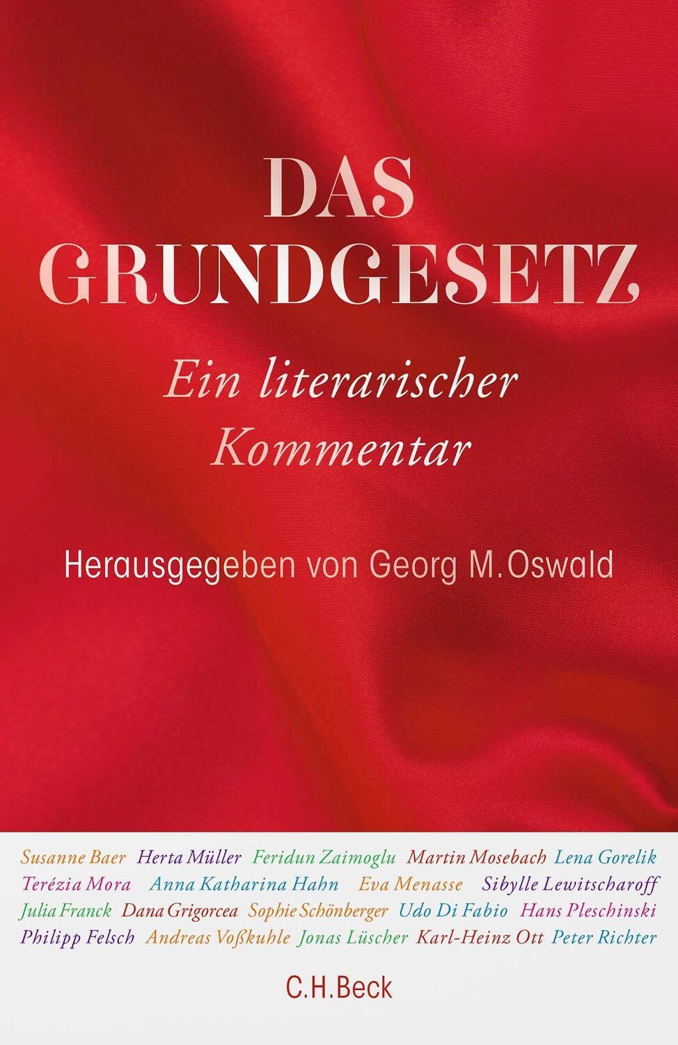 Cover: 9783406790324 | Das Grundgesetz | Ein literarischer Kommentar | Georg M. Oswald | Buch