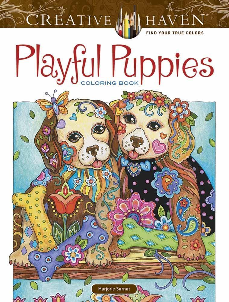 Cover: 9780486812687 | Creative Haven Playful Puppies Coloring Book | Marjorie Sarnat | Buch