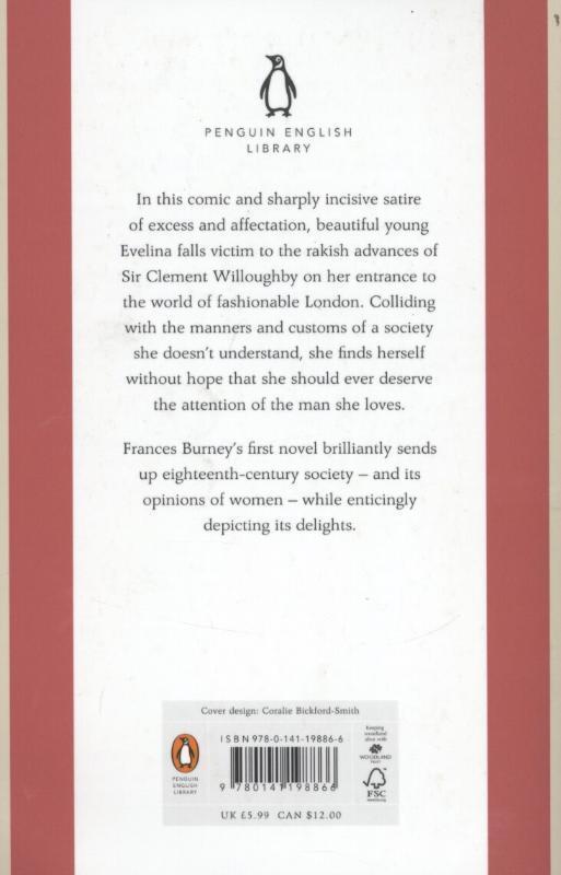 Rückseite: 9780141198866 | Evelina | Frances Burney | Taschenbuch | The Penguin English Library