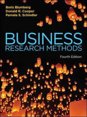 Cover: 9780077157487 | Business Research Methods | Boris Blumberg (u. a.) | Taschenbuch