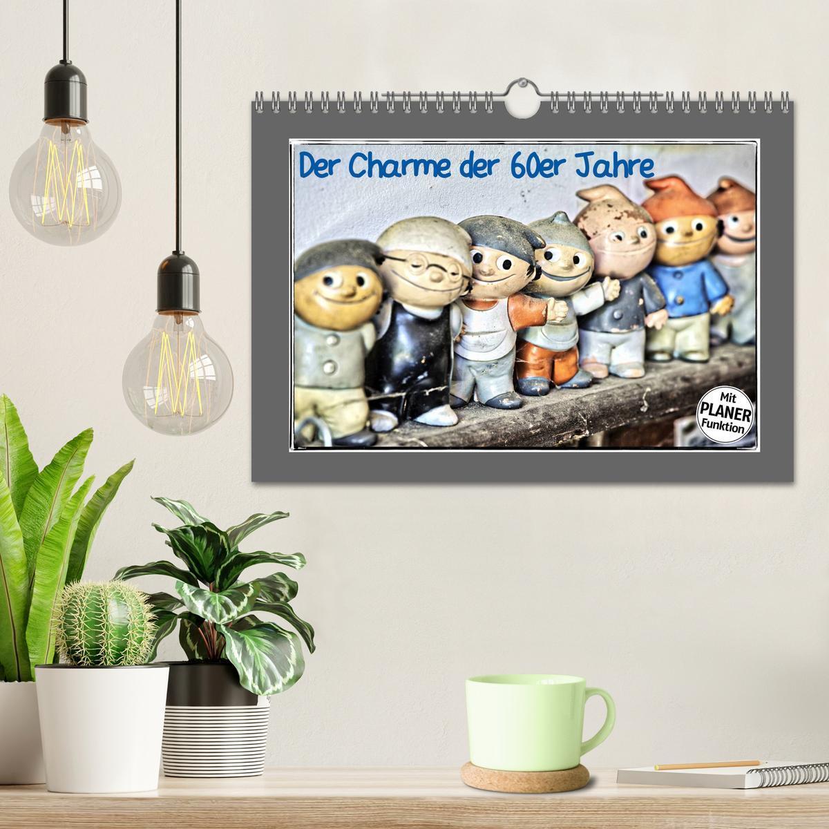 Bild: 9783435550593 | Der Charme der 60er Jahre (Wandkalender 2025 DIN A4 quer), CALVENDO...