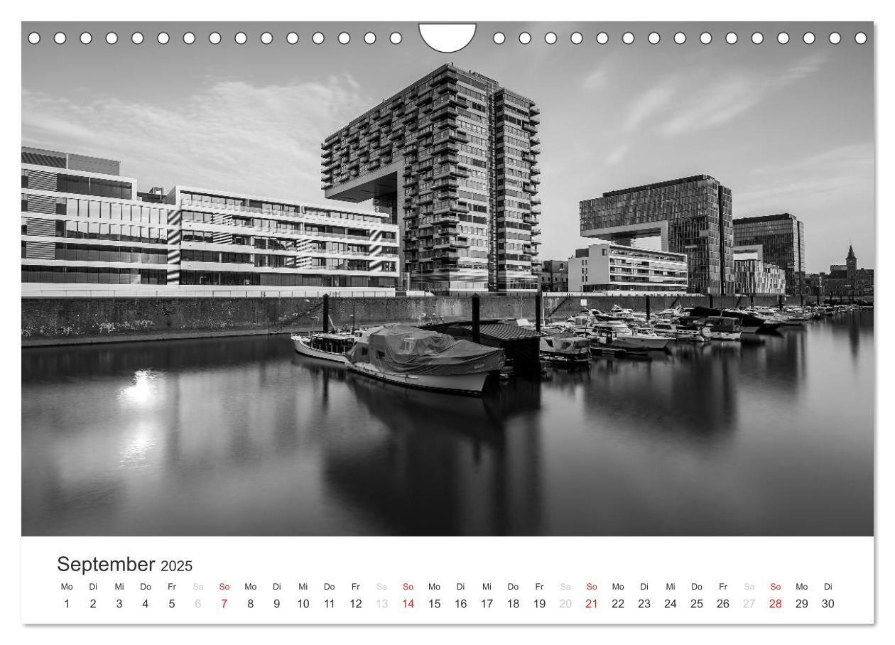 Bild: 9783435557301 | Köln - monochrome Ansichten (Wandkalender 2025 DIN A4 quer),...