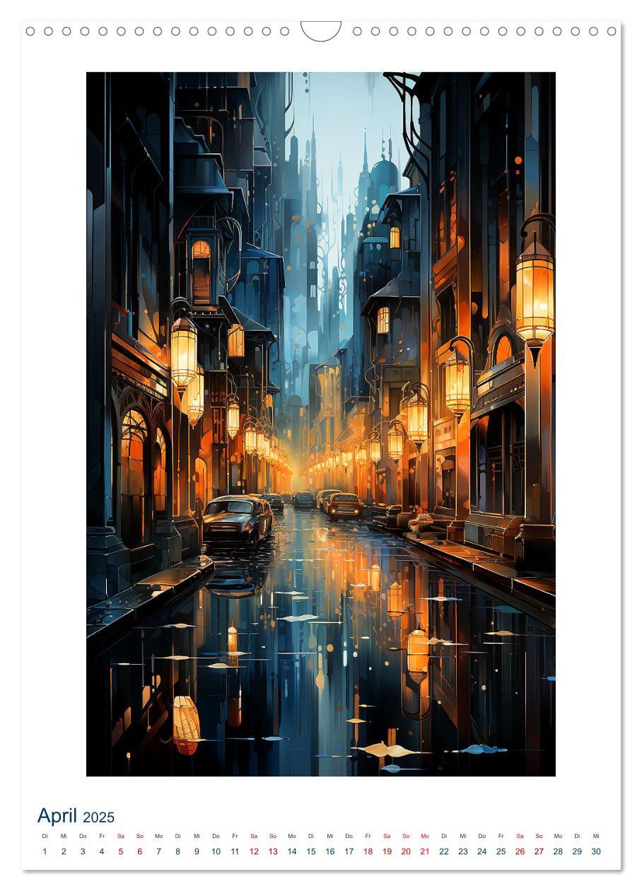 Bild: 9783383828577 | ART DECO City (Wandkalender 2025 DIN A3 hoch), CALVENDO Monatskalender