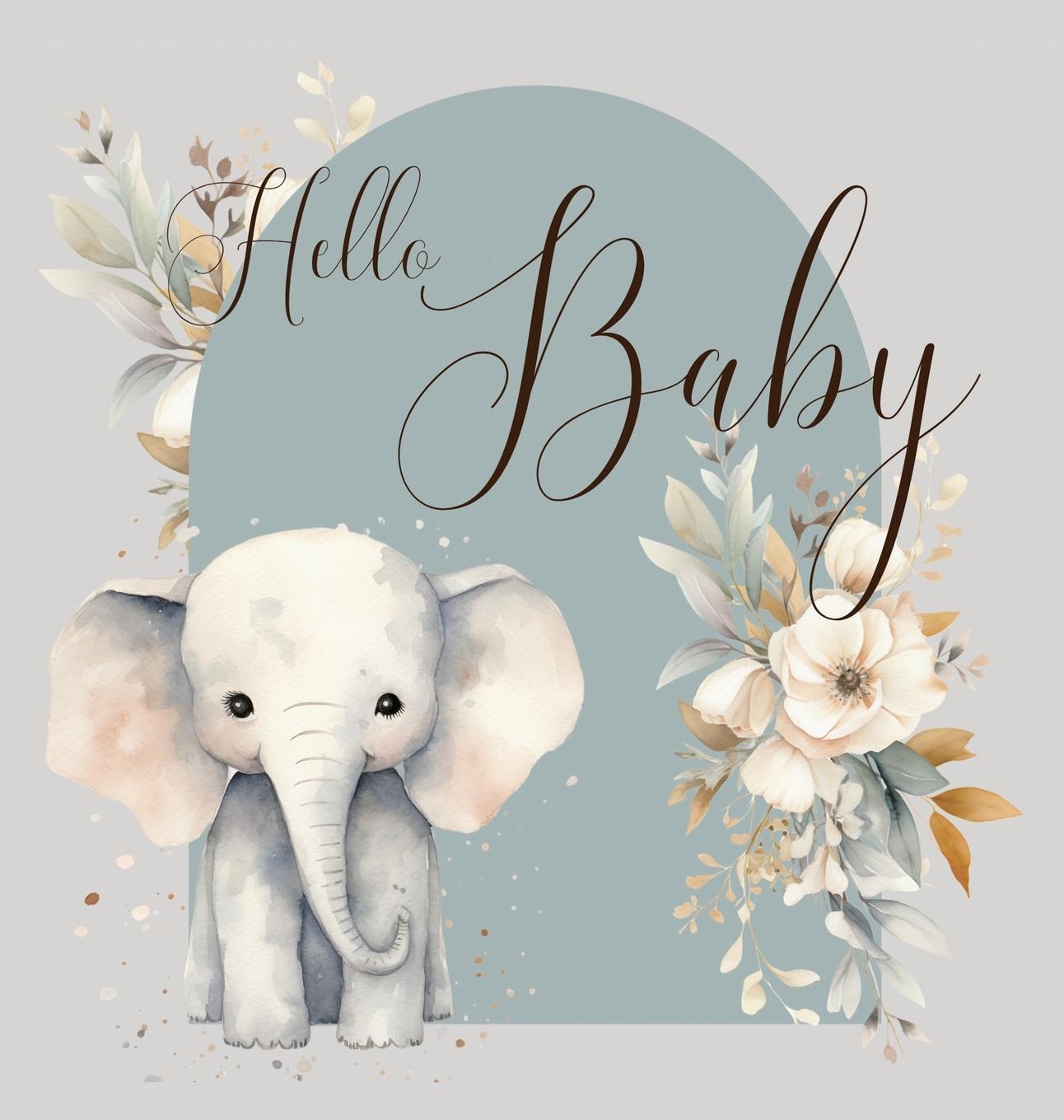 Cover: 9781839903571 | Hello Baby, Baby Shower Guest Book (hardback) | Lulu And Bell | Buch