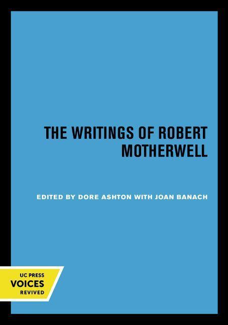 Cover: 9780520250482 | The Writings of Robert Motherwell | Robert Motherwell | Taschenbuch