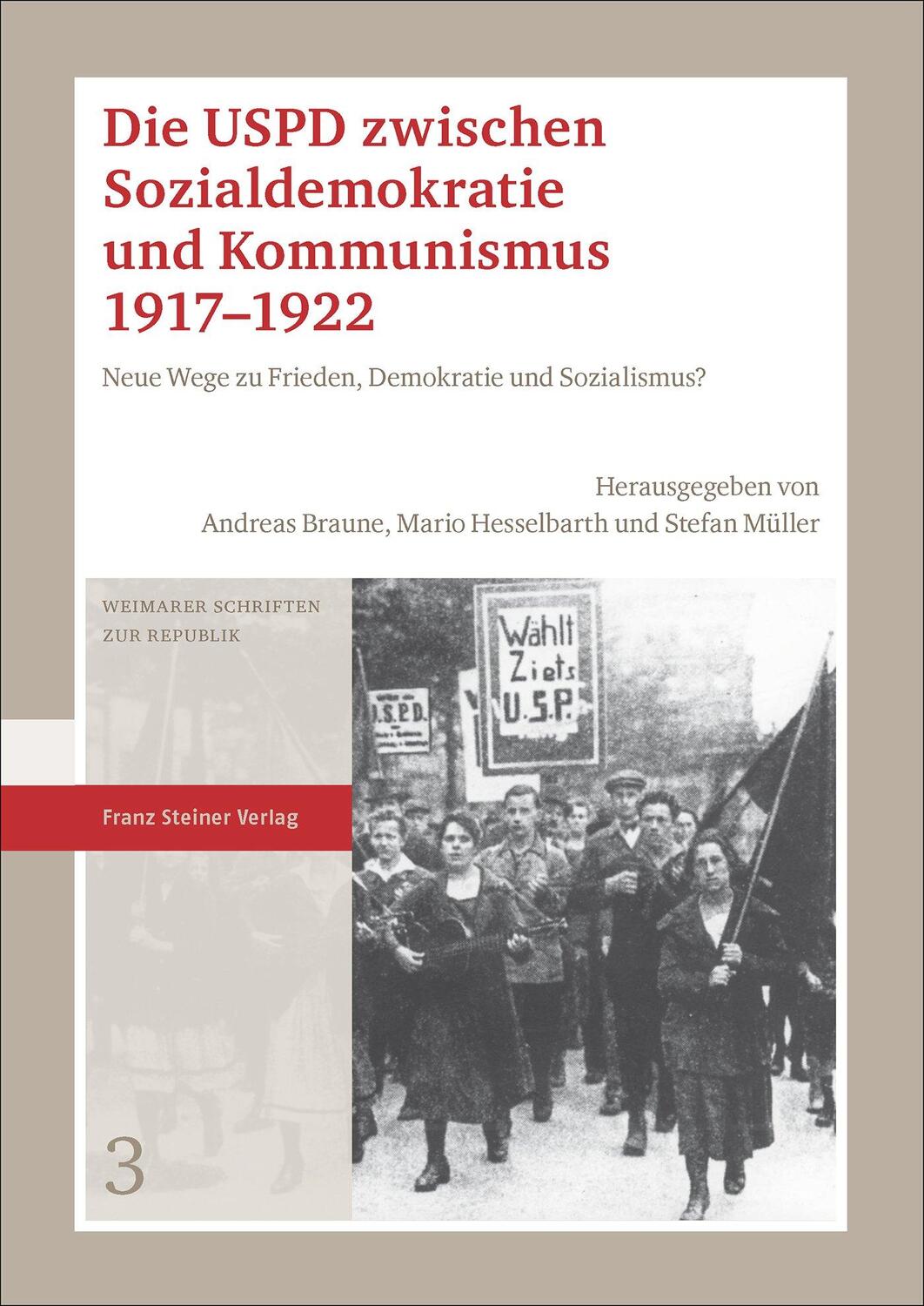 Cover: 9783515121422 | Die USPD zwischen Sozialdemokratie und Kommunismus 1917-1922 | Buch