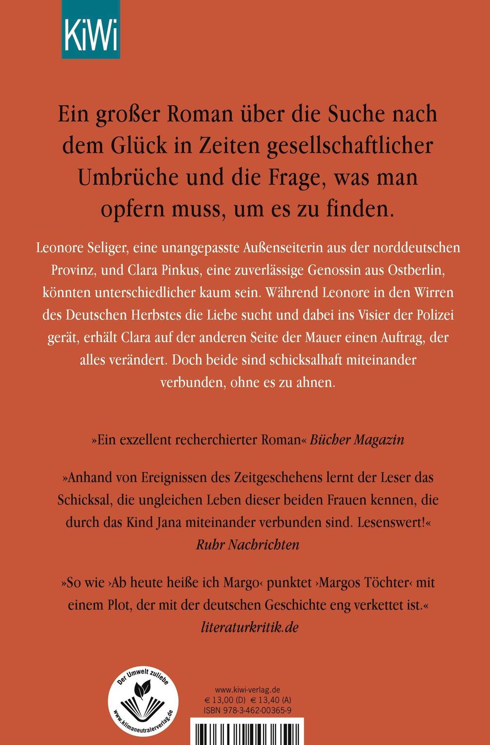 Rückseite: 9783462003659 | Margos Töchter | Roman | Cora Stephan | Taschenbuch | 400 S. | Deutsch