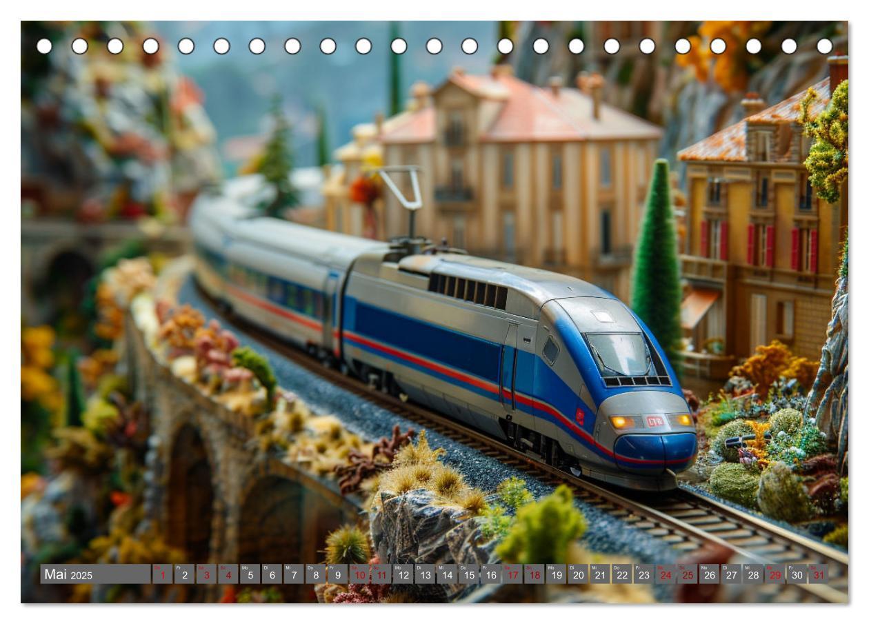 Bild: 9783435380503 | Modelleisenbahnen sind cool (Tischkalender 2025 DIN A5 quer),...