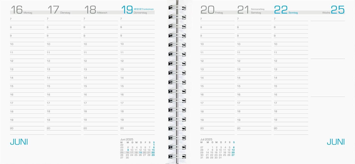 Bild: 4006928025107 | Wochenbuch Assessor 2025 - Bürokalender 15,8x14,7 cm - 1 Woche auf...
