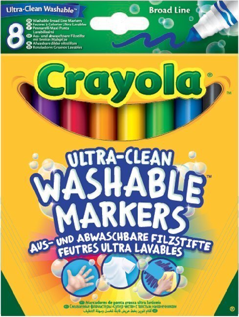Cover: 71662083281 | Crayola 8 Ultra-Clean aus- und abwaschbare Filzstifte | Stück | 2019