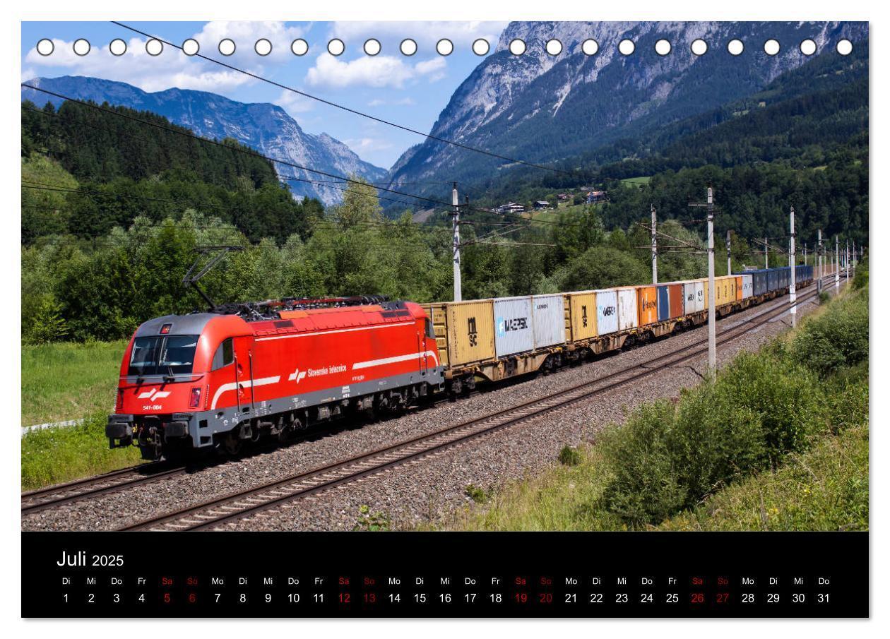 Bild: 9783435403592 | Die Bahn im Salzburgerland (Tischkalender 2025 DIN A5 quer),...