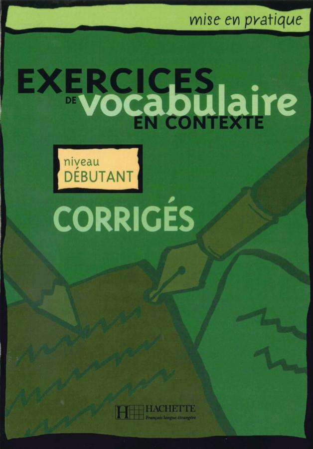 Cover: 9783191333836 | Exercices de vocabulaire en contexte, Corrigés - Niveau débutant