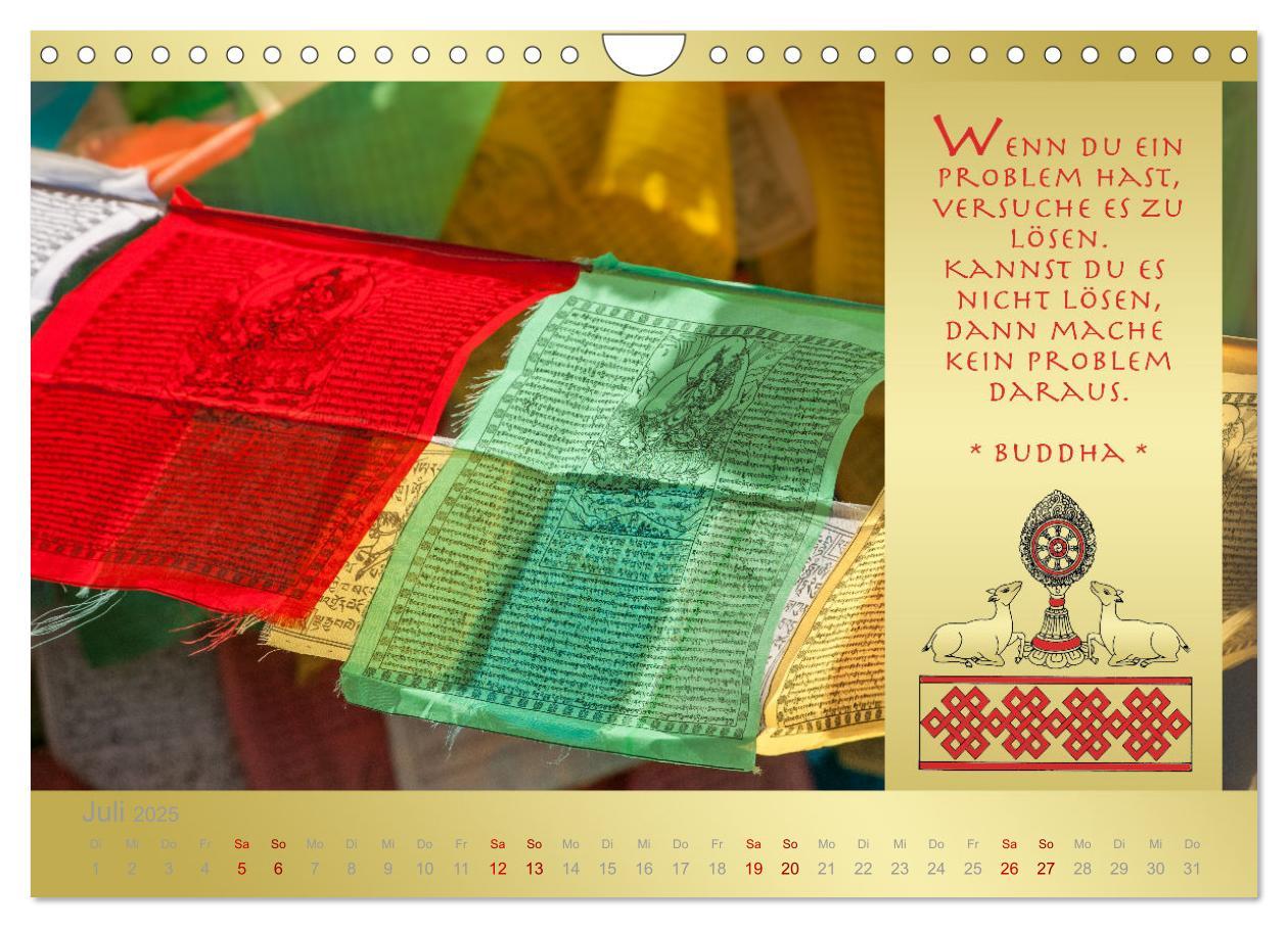 Bild: 9783435086153 | BUDDHA IM GLÜCK - Buddhistische Weisheiten (Wandkalender 2025 DIN...