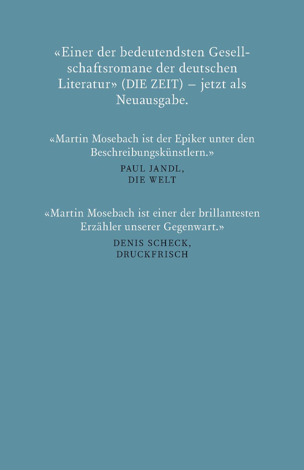 Rückseite: 9783498001056 | Westend | Martin Mosebach | Buch | Deutsch | 2019 | Rowohlt