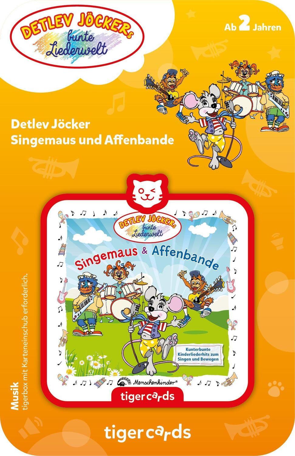 Bild: 4260535484645 | tigercard - Detlev Jöcker - Singemaus und Affenbande | Stück | Deutsch