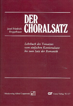 Cover: 9783899481648 | Der Choralsatz | Josef Friedrich Doppelbauer | Buch | 1979