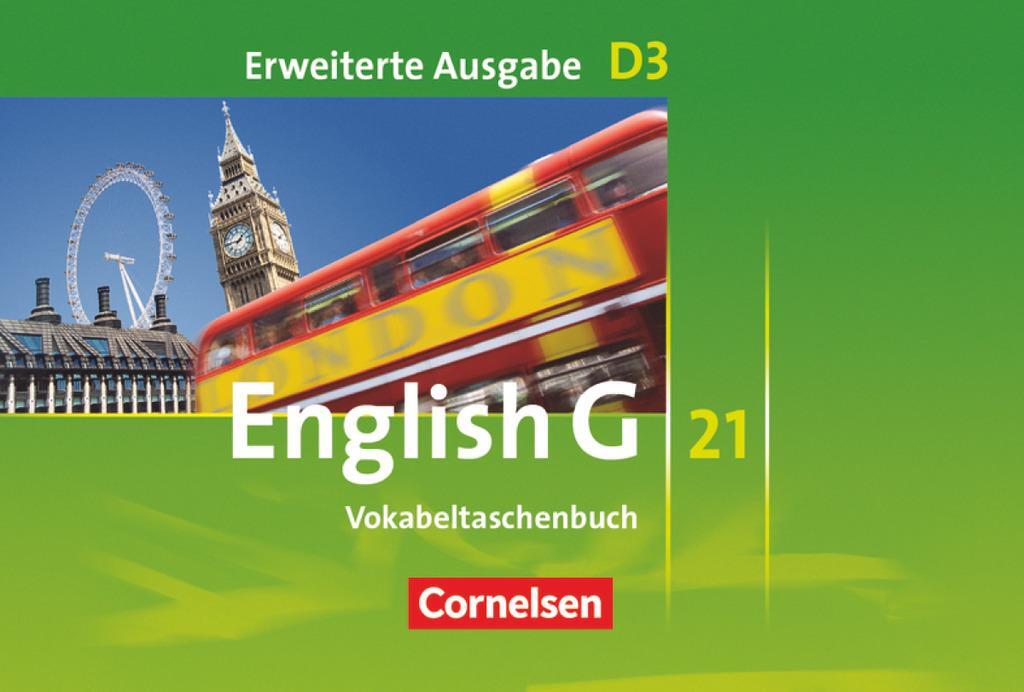 Cover: 9783060319275 | English G 21. Erweiterte Ausgabe D 3. Vokabeltaschenbuch | Schwarz