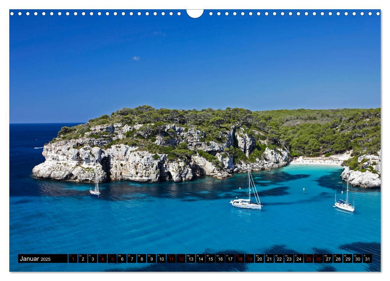 Bild: 9783435346530 | MENORCA - Die sanfte Perle (Wandkalender 2025 DIN A3 quer),...