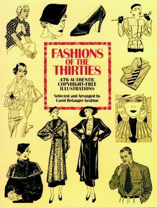 Cover: 9780486275802 | Fashions of the Thirties: 476 Authentic Copyright-Free Illustrations