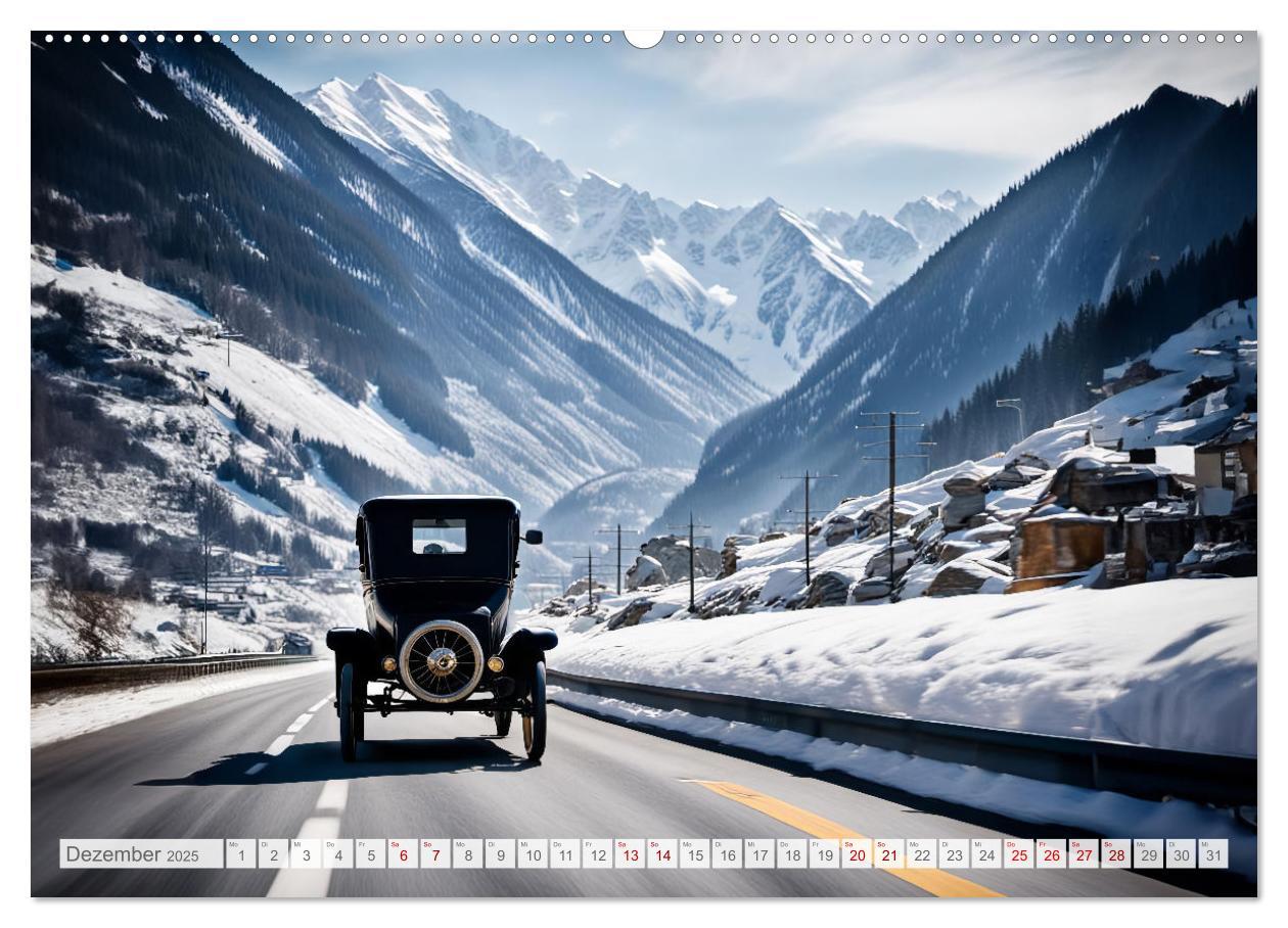 Bild: 9783457137628 | Virtual Classic Cars (Wandkalender 2025 DIN A2 quer), CALVENDO...