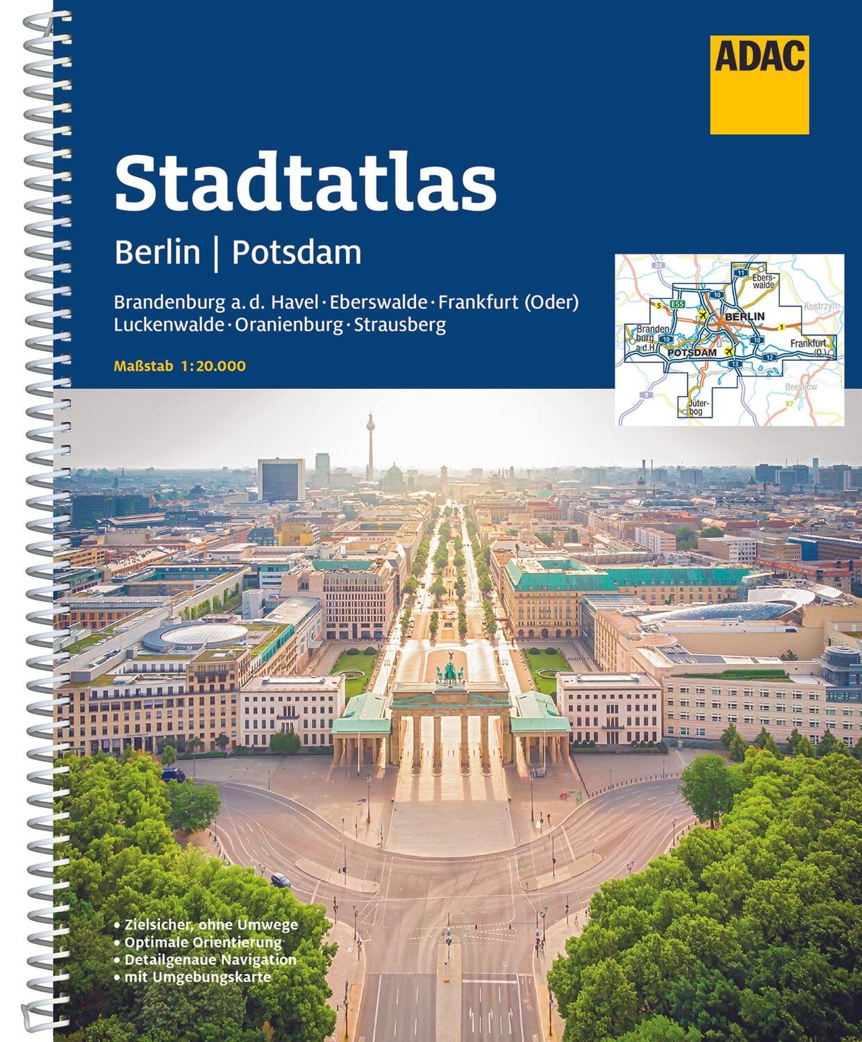 Cover: 9783826425134 | ADAC Stadtatlas Berlin/Potsdam 1:20.000 | Taschenbuch | Deutsch | 2022