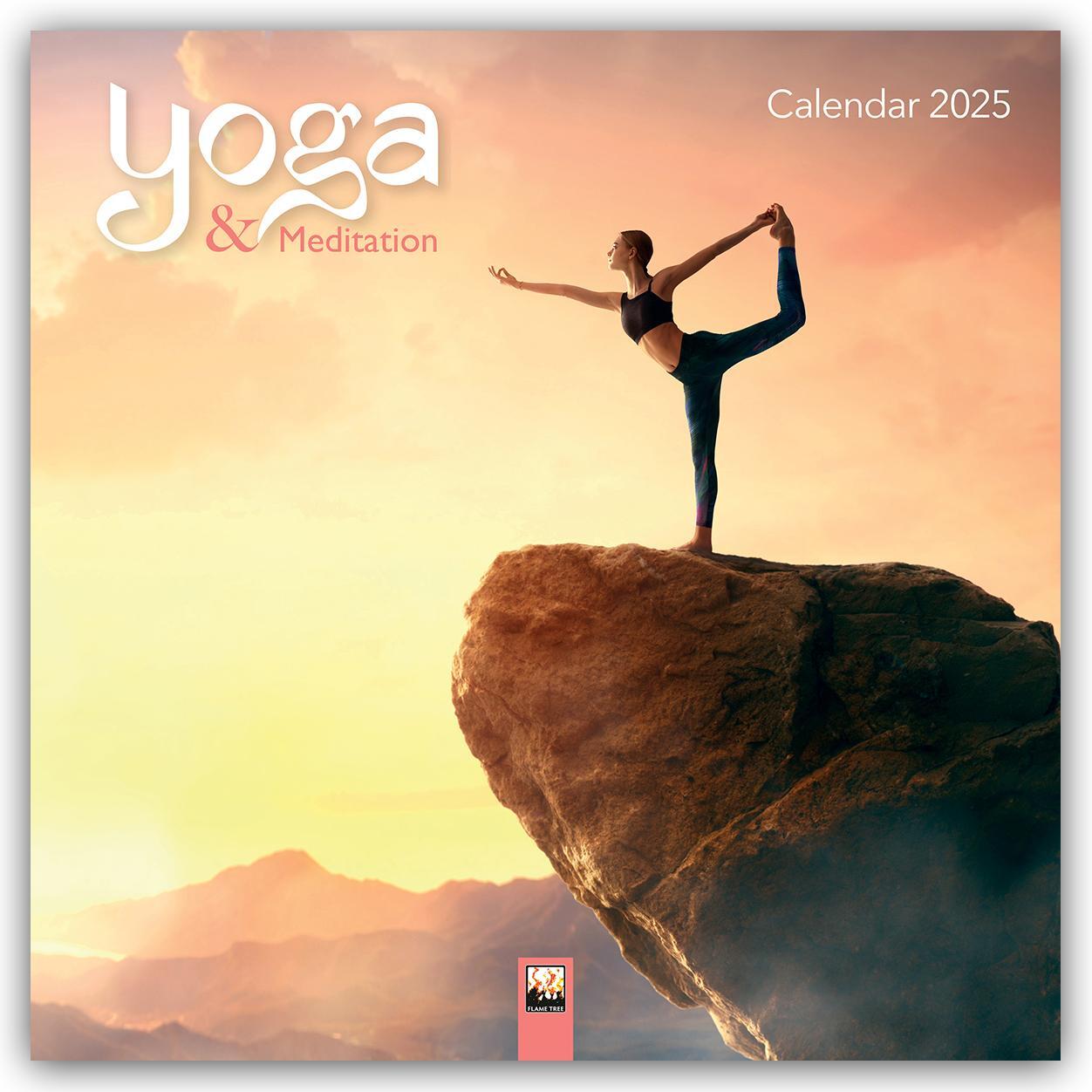 Cover: 9781835620151 | Yoga &amp; Meditation 2025 | Tree Flame | Kalender | 14 S. | Englisch