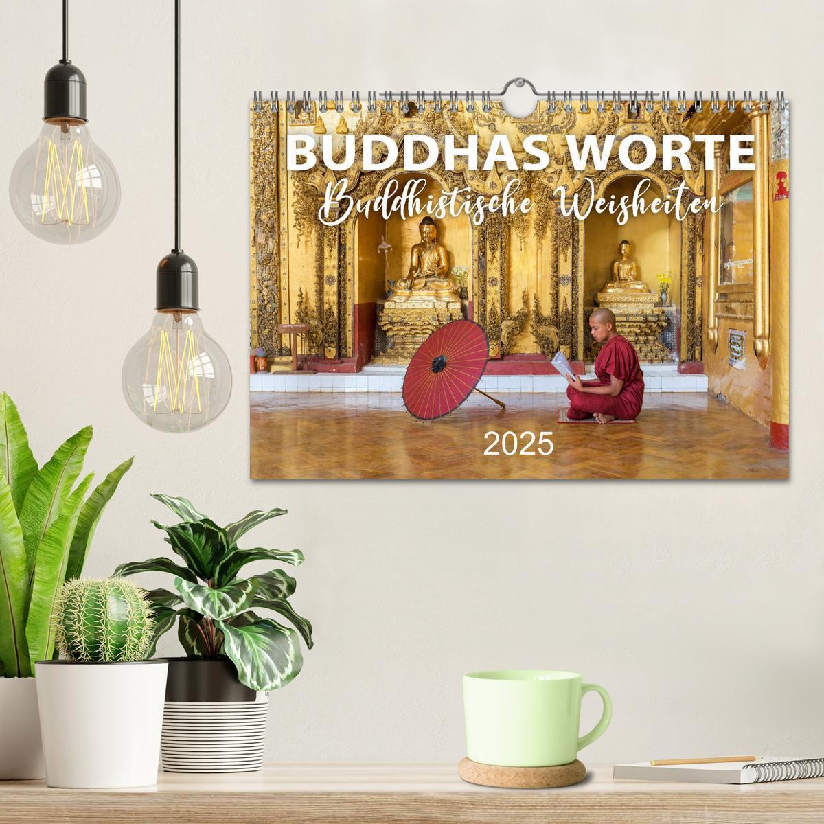 Bild: 9783435081745 | BUDDHAS WORTE - Buddhistische Weisheiten (Wandkalender 2025 DIN A4...