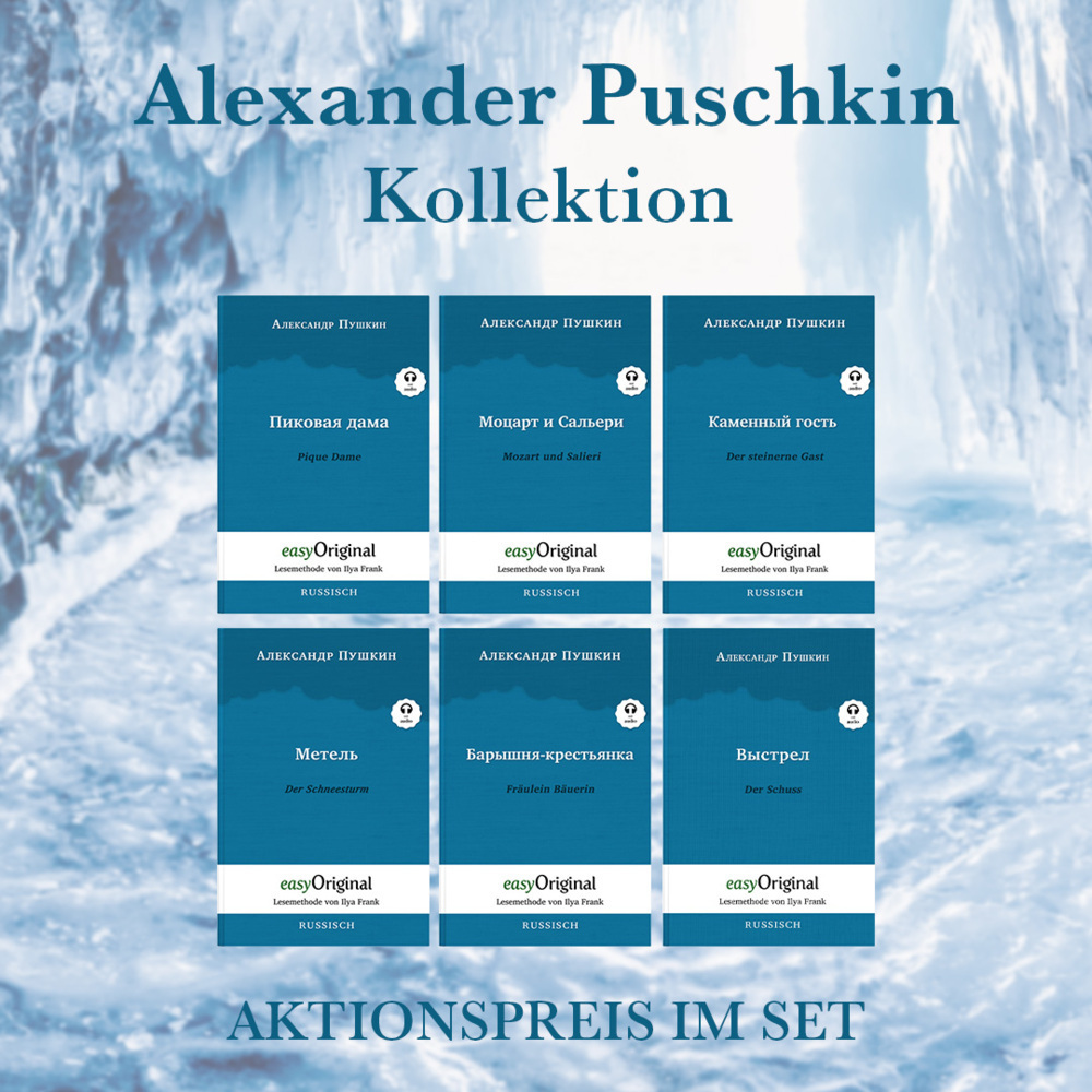 Cover: 9783991127505 | Alexander Puschkin Kollektion (Bücher + 6 Audio-CDs) - Lesemethode...