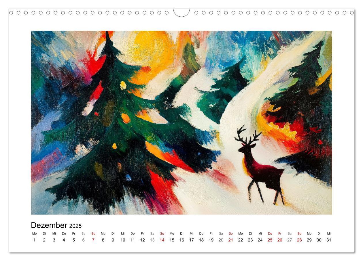 Bild: 9783457238158 | Expressionistisch durchs Jahr (Wandkalender 2025 DIN A3 quer),...