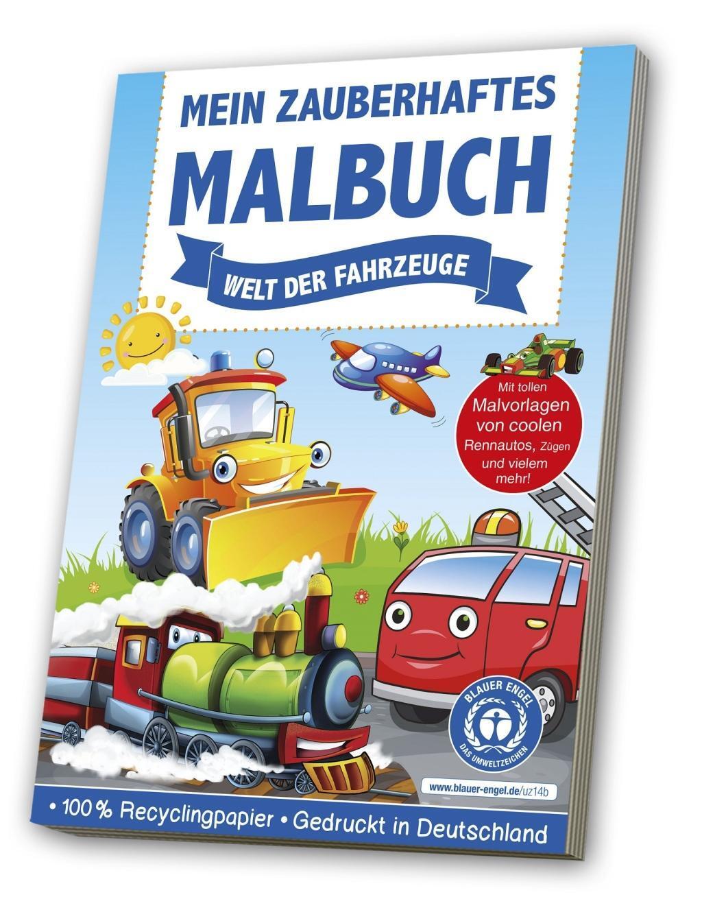 Cover: 4019393986781 | Mein zauberhaftes Malbuch: Welt der Fahrzeuge | Blauer Engel | Deutsch