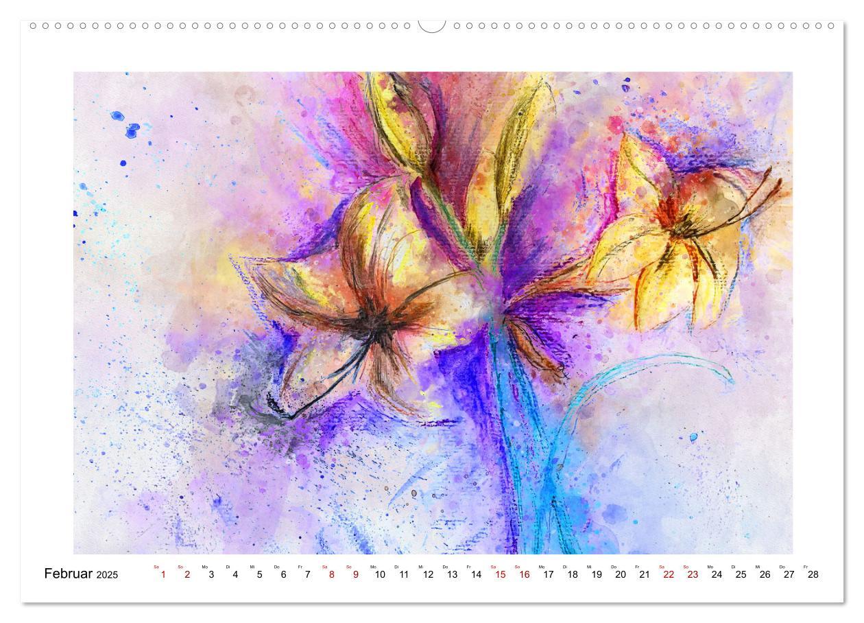 Bild: 9783383977060 | Blüten &amp; Blumen Aquarelle - Farbenfrohe Schönheiten (Wandkalender...