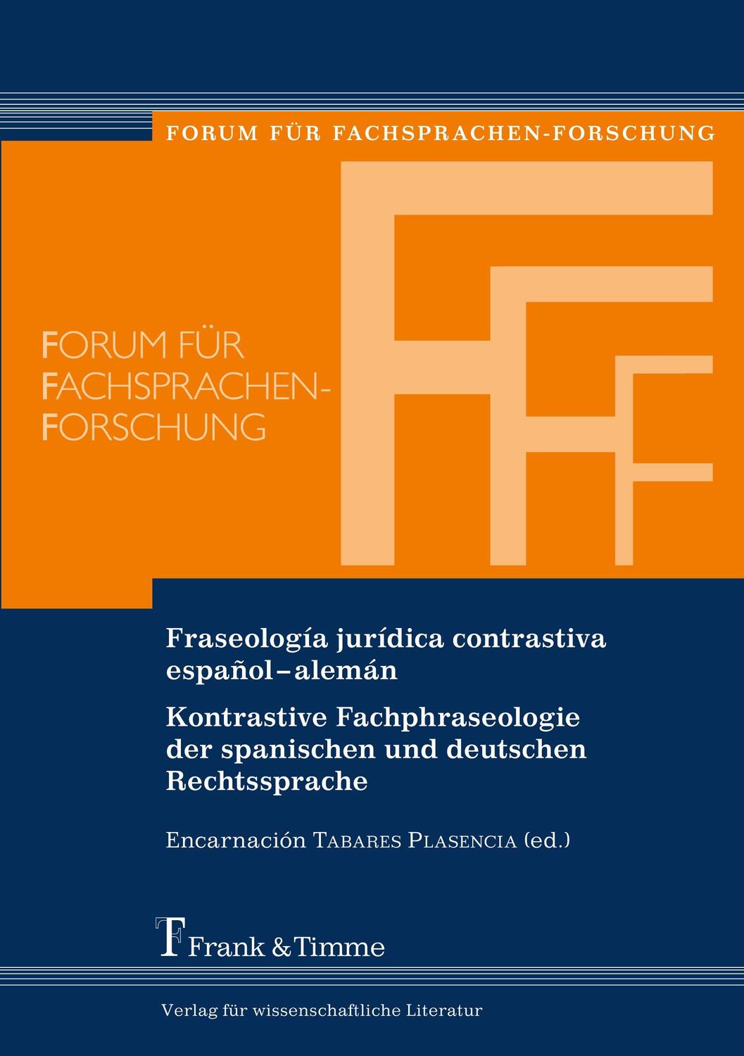 Cover: 9783865965288 | Fraseología jurídica contrastiva español¿alemán | Plasencia | Buch