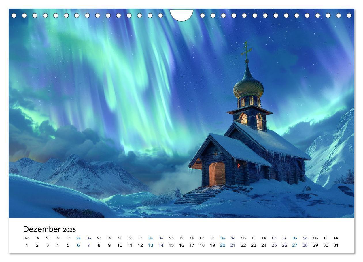 Bild: 9783383813634 | Aurora Borealis - Der Zauber der Nordlichter (Wandkalender 2025 DIN...