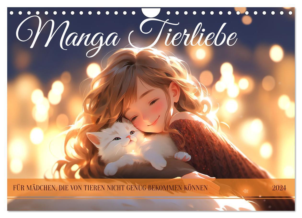 Cover: 9783383673405 | Manga Tierliebe (Wandkalender 2024 DIN A4 quer), CALVENDO...