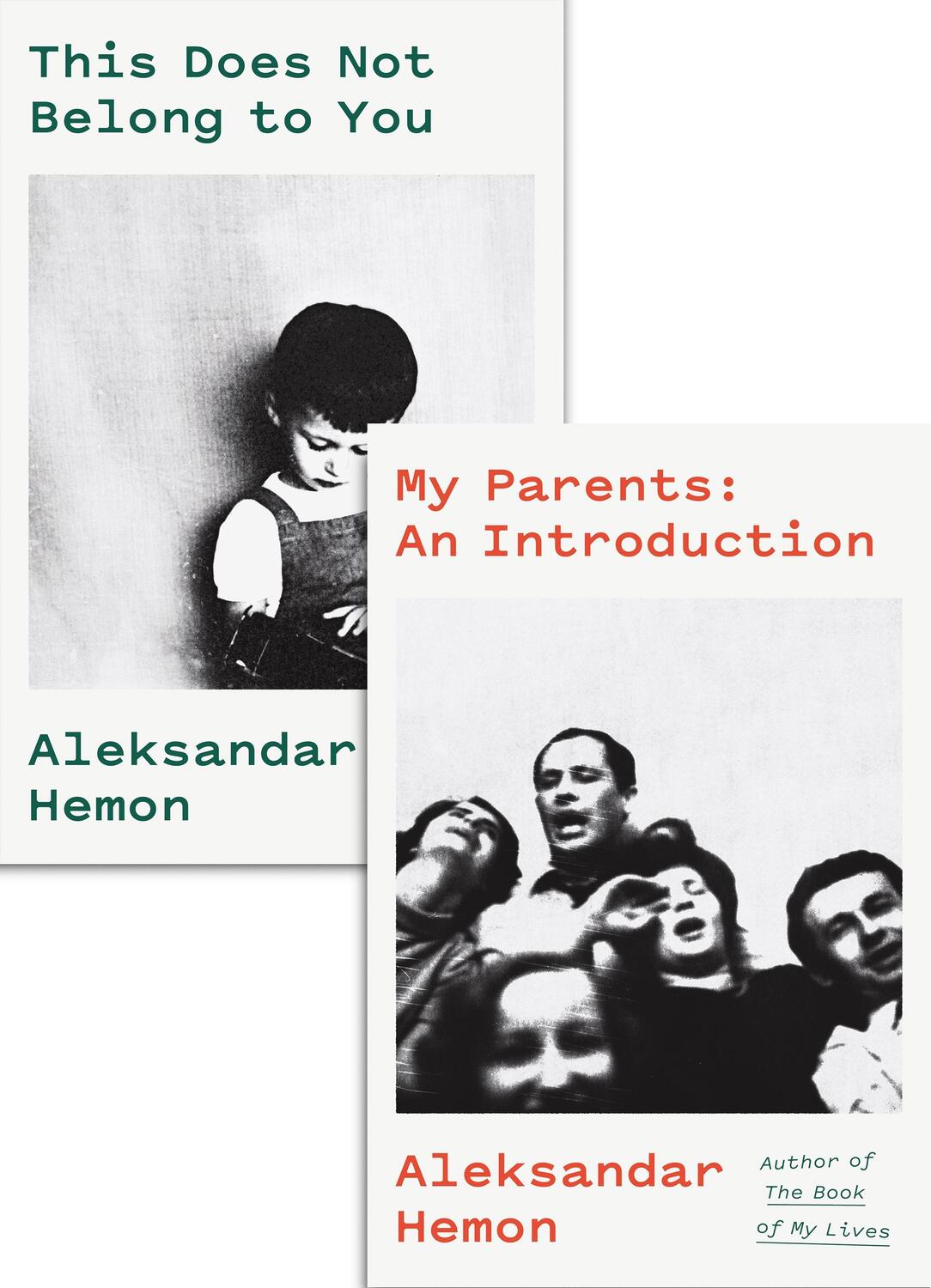 Cover: 9780374217433 | My Parents: An Introduction / This Does Not Belong to You | Hemon
