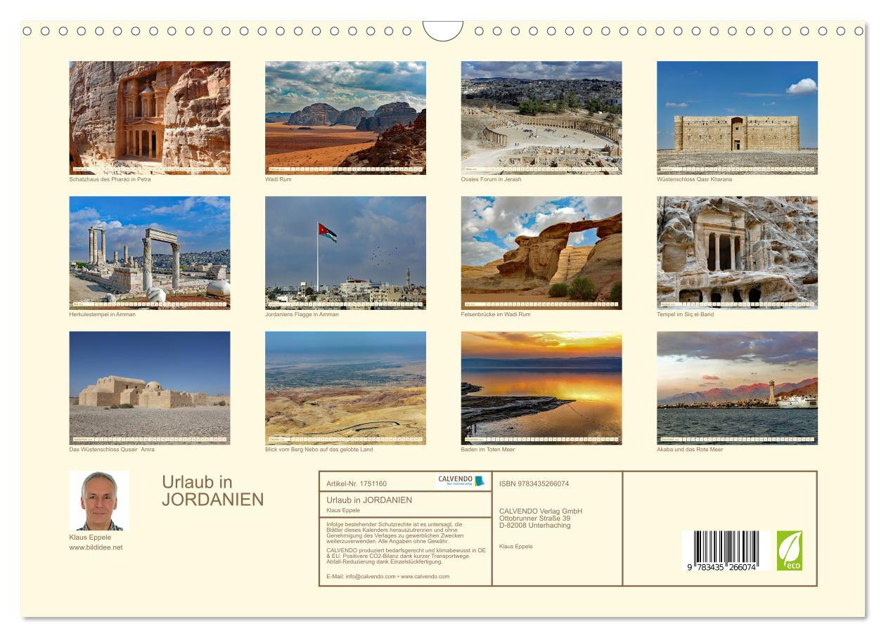 Bild: 9783435266074 | Urlaub in JORDANIEN (Wandkalender 2025 DIN A3 quer), CALVENDO...