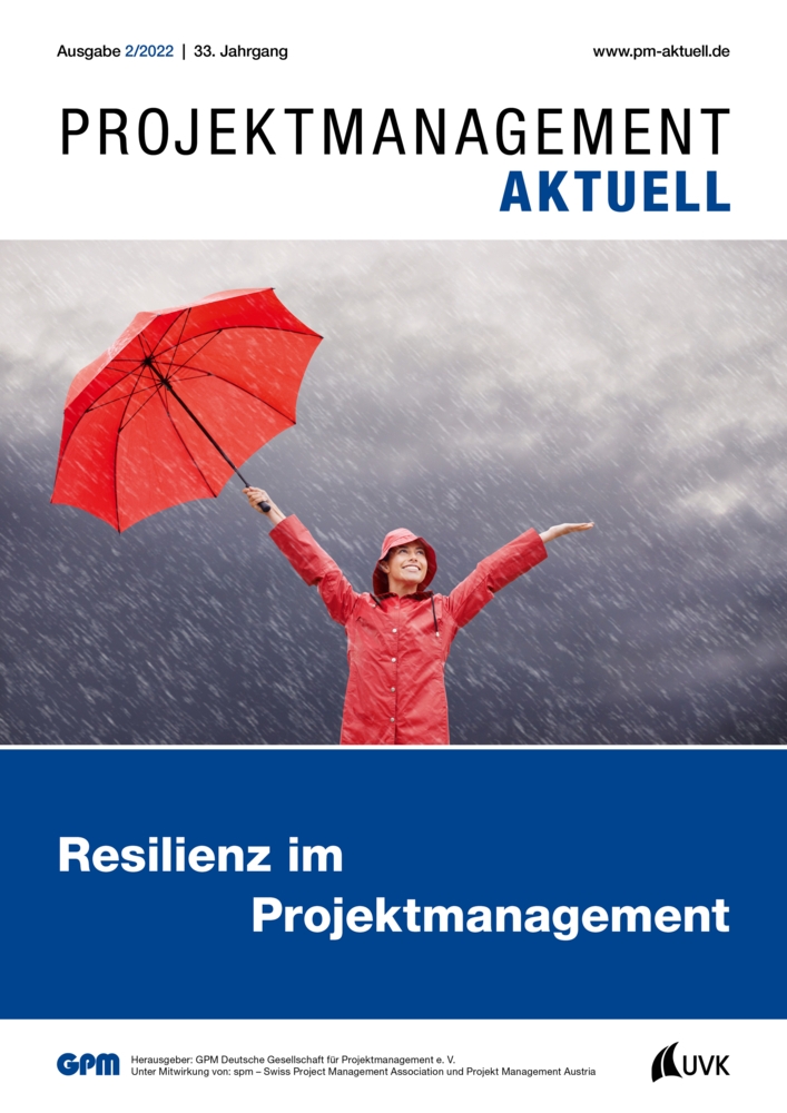 Cover: 9783739891170 | PROJEKTMANAGEMENT AKTUELL 2 (2022) | Resilienz im Projektmanagement