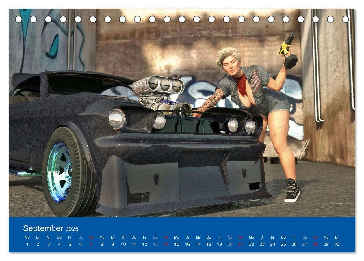 Bild: 9783435063482 | Freche Frauen und heiße Kisten (Tischkalender 2025 DIN A5 quer),...