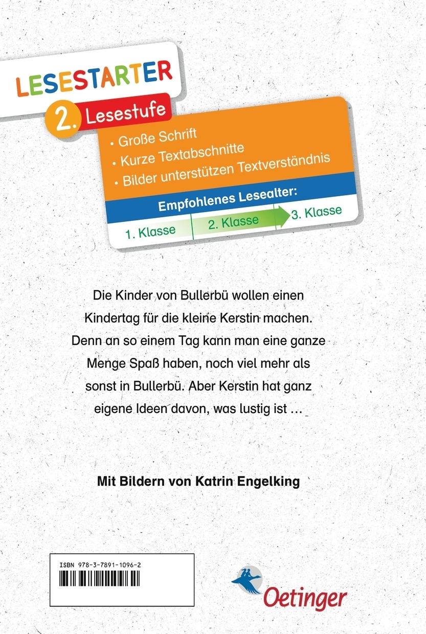 Rückseite: 9783789110962 | Kindertag in Bullerbü | Astrid Lindgren | Buch | Lesestarter | 48 S.