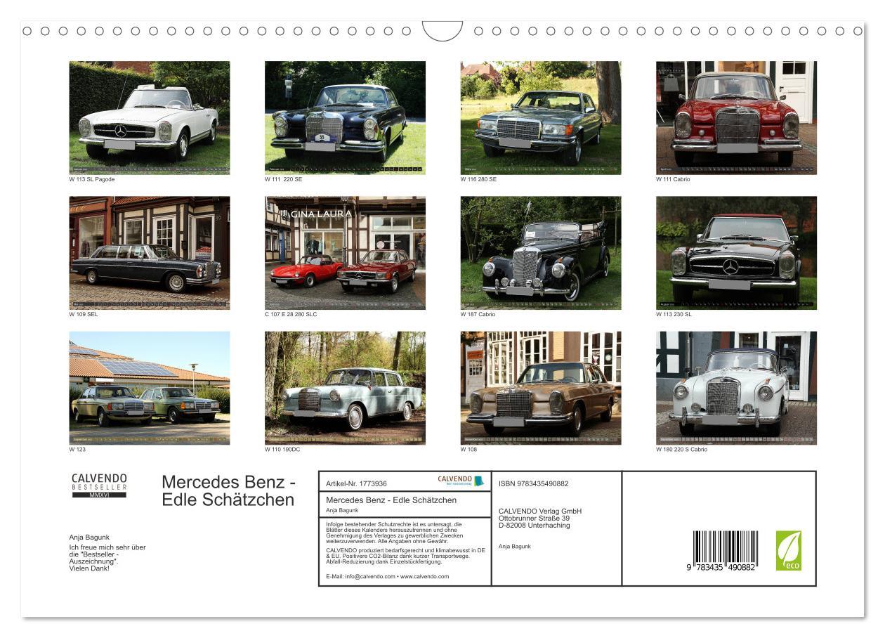 Bild: 9783435490882 | Mercedes Benz - Edle Schätzchen (Wandkalender 2025 DIN A3 quer),...